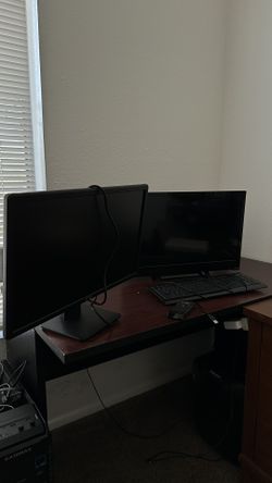 Monitor, TV, And Keyboard