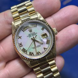 Rolex 36mm President Box Papers Buy Sale Trade Watches Gold Silver Coins Scrap Platinum 24k 