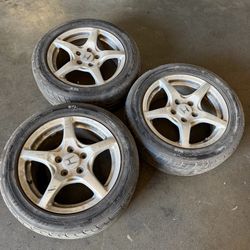 Honda S2000 OEM wheels 2-front 1-rear AP1