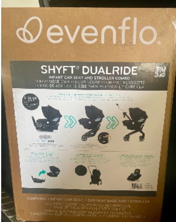 Evenflo Shyft DualRide Convertible Car Seat To Stroller Combo