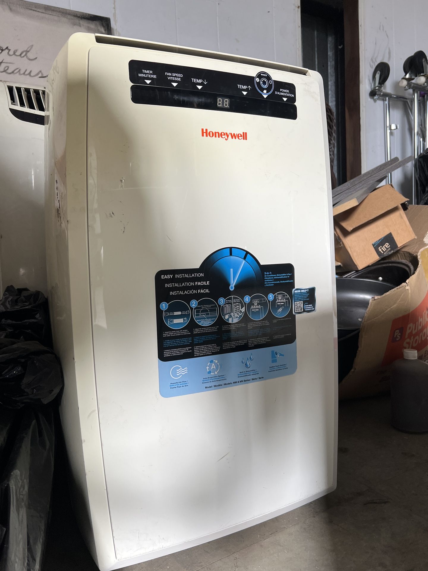 Honeywell 11,000 BTU Portable Air Conditioner, Dehumidifier and Fan, White, MN1CFSWW8