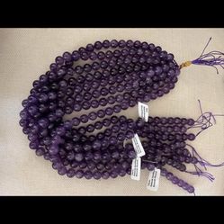 Natural Amethyst Smooth Round (10 mm) $50 each one