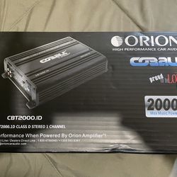 Brand New Orion Cobalt Mono Amplifier