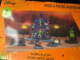 Disney Halloween NEW DISNEY MICKEY & FRIENDS 9 PIECE HAUNTED HOUSE