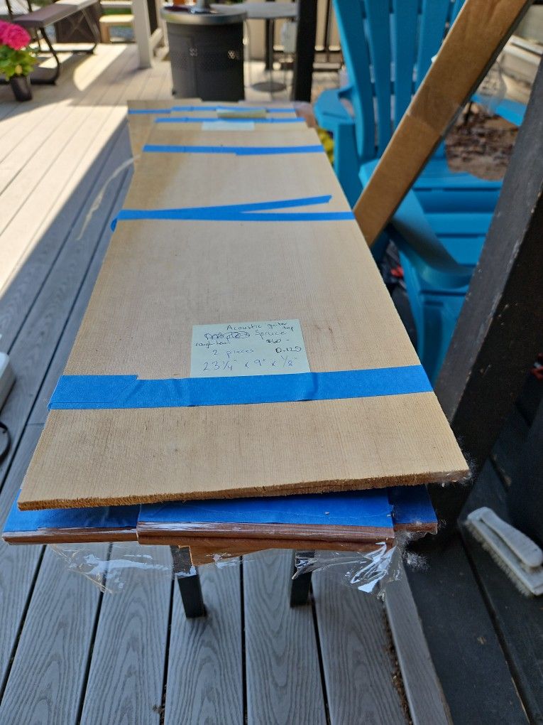 Acoustic Guitar Top Spruce 4 Pieces