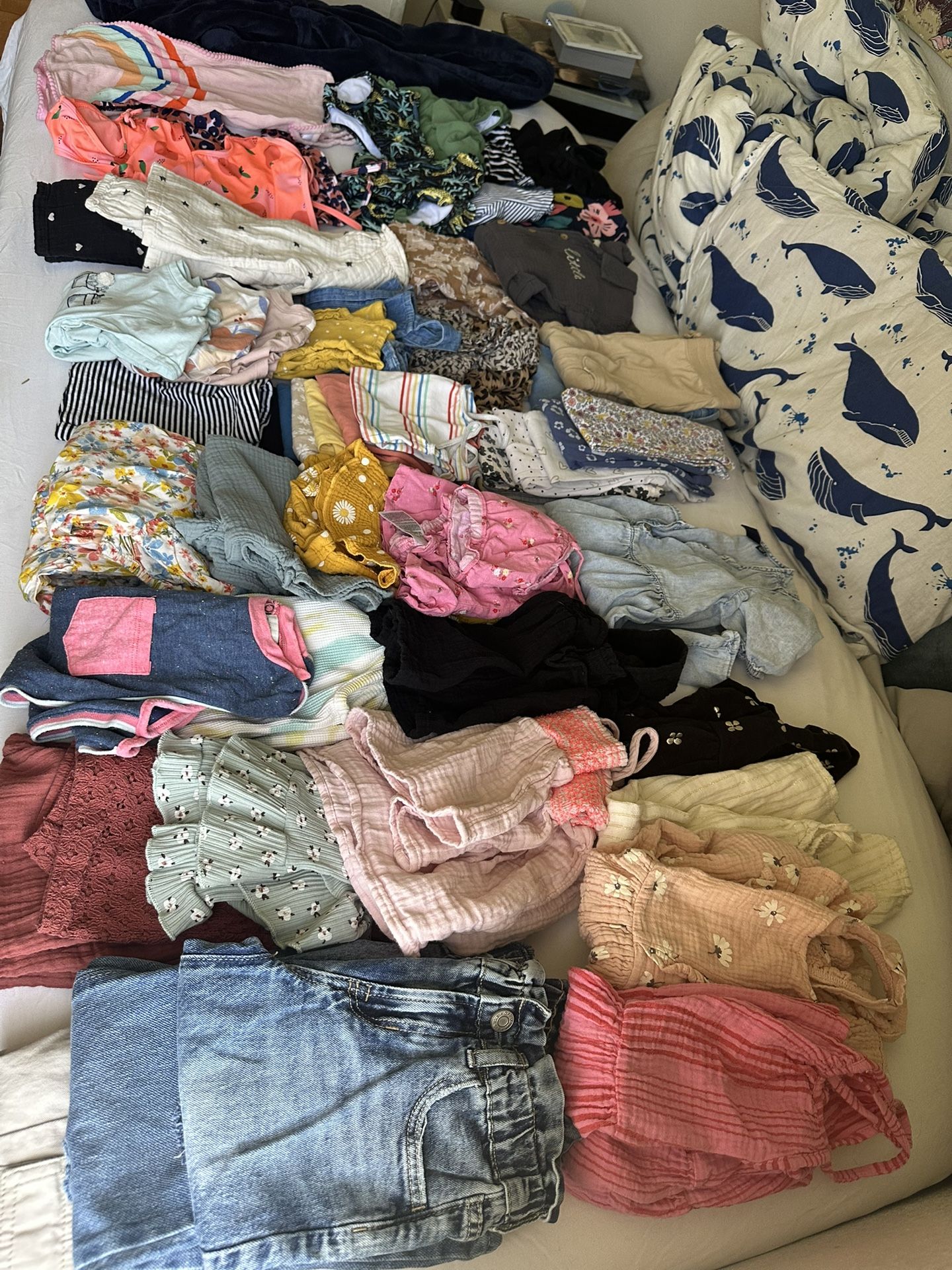 Huge Toddler Girl Clothing and Swim Wear Lot (3T-4T) Over 70 Pieces