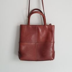 Rare Vintage Etienne Aigner Leather Chestnut Shoulder Bag