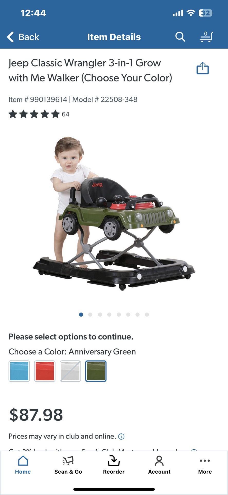 Jeep Wrangler 3 In 1 Grow With Me Walker