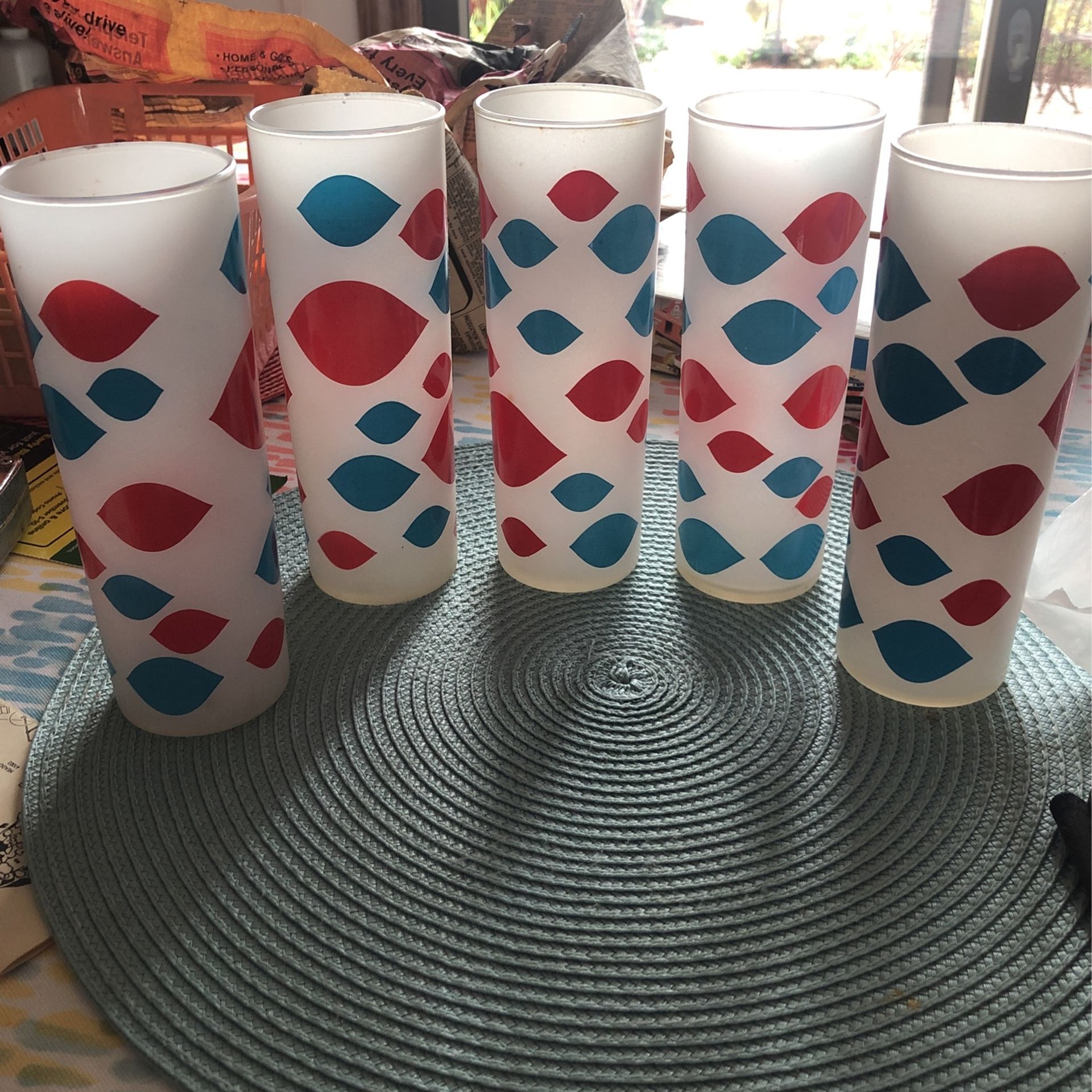 Five Vintage Dairy Queen Glasses From The  1960’s  