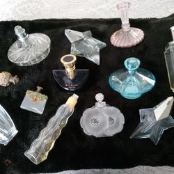 Vintage Perfume Bottles Lalique Shalimar Angel Curious Plus