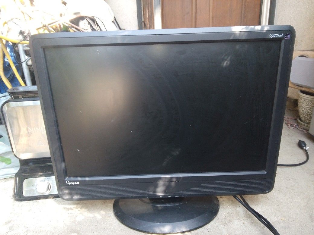 !! Computer Monitor Optiquest 25 In Not HDMI
