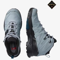 WORN 1 TIME: Salomon X Ultra 4, Mid Wide, Gore Tex Hiking Boot, Womens 9