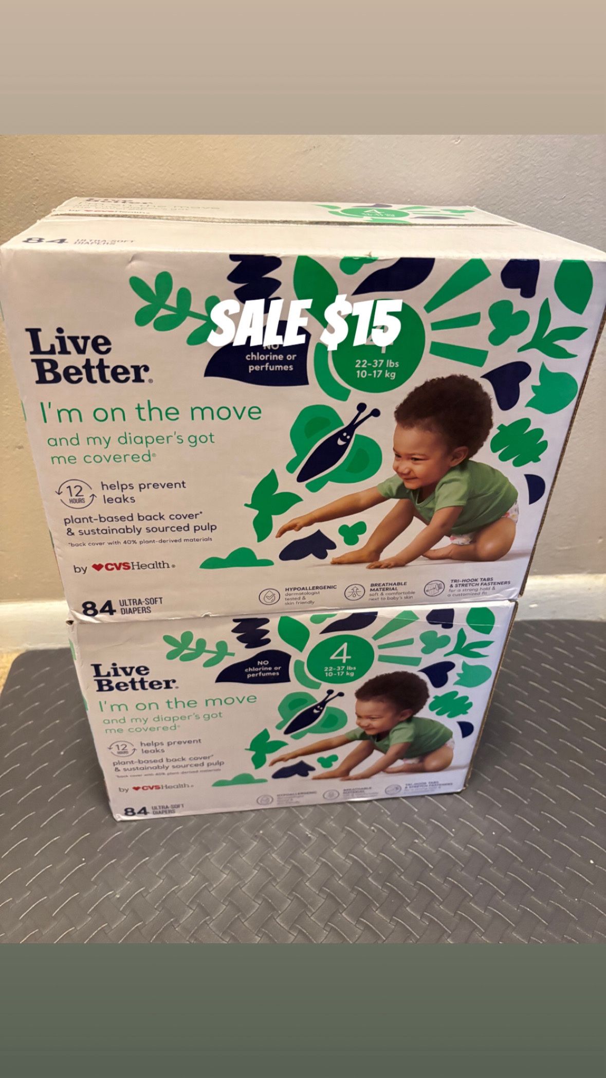 Size 4 Diaper Box - 1 Left