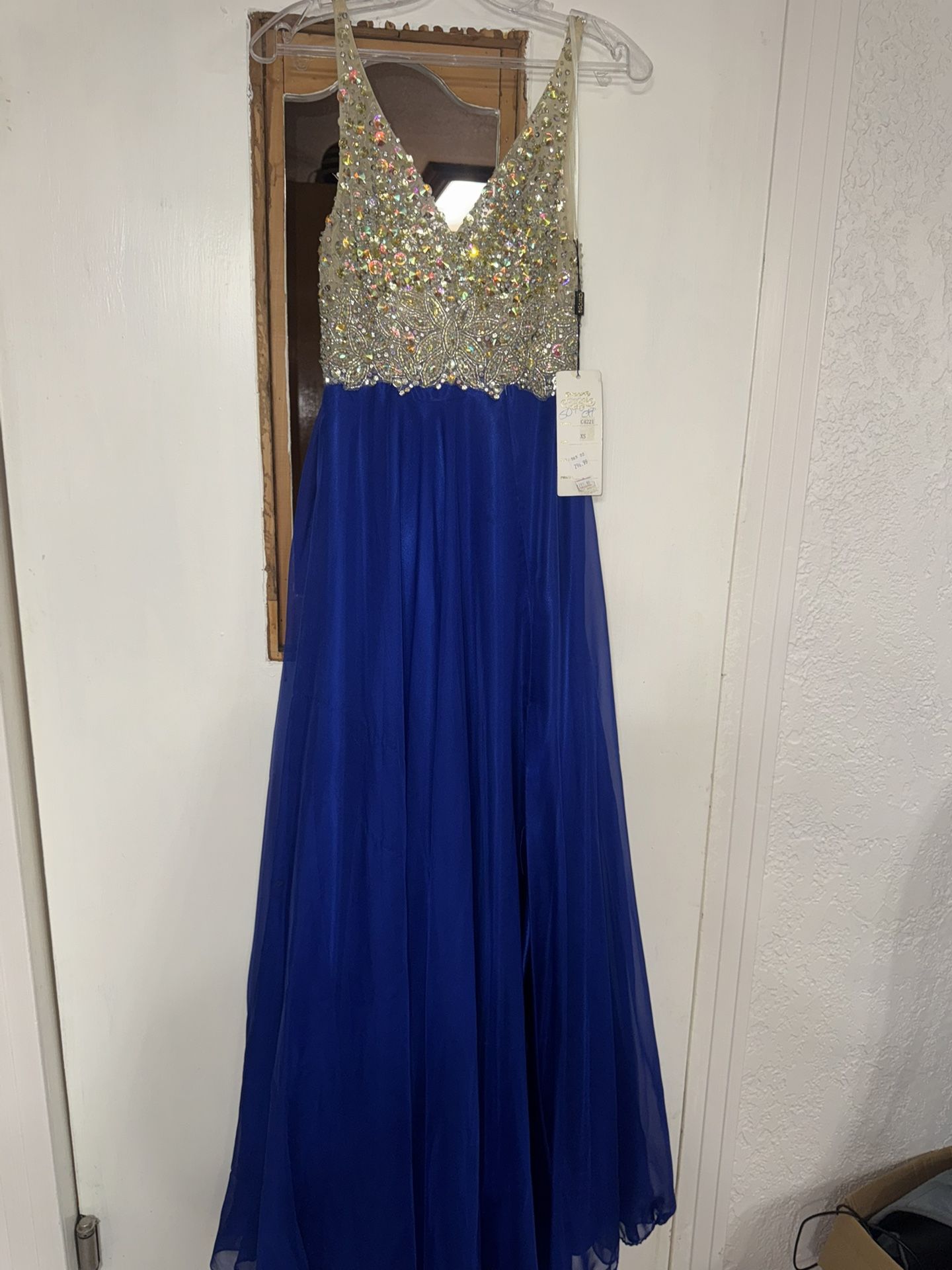royal blue new dress