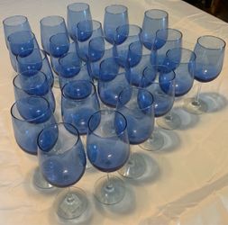 Brand New, 16oz Cobalt Blue Wine Glasses ($3.00 each)