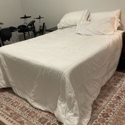 Full Size Mattress, Box Spring, And Bed Frame