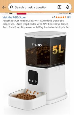Automatic feeder for dogs or cats WIFI compatible