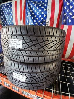✅ 245/40ZR19 CONTINENTAL EXTREMECONTACT DWS PLUS HIGH PERFORMANCE 2 NICE USED TIRES 245 40 19