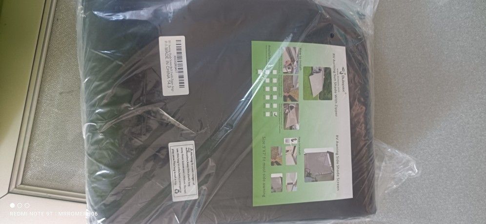 RV Awning Sun Shade With Zipper