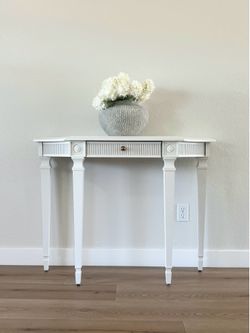 Elegant Refinished Solid Wood Entry Table | Console Table