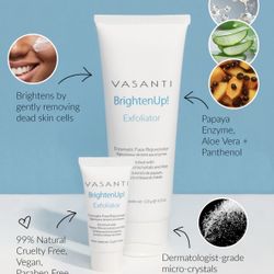 VASANTI Brighten Up! Exfoliator (Enzymatic Face Rejuvenator) 200g / 7.05oz