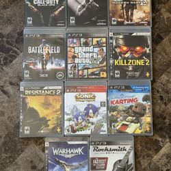 Playstation 3 PS3 games - Lot of 11x games GTA V Black Ops Battlefield 3 Killzone