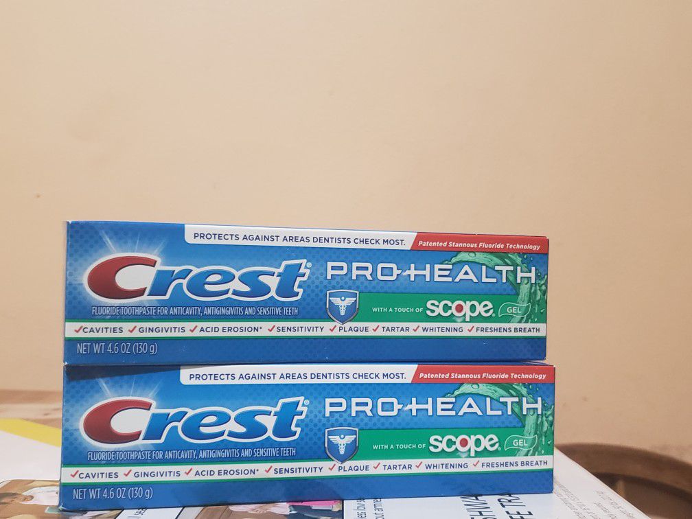 Crest toothpaste