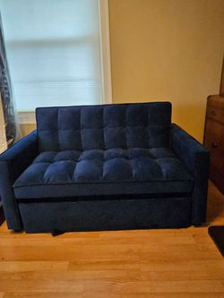 Cute blue loveseat