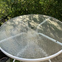 Outdoor Glass Table 