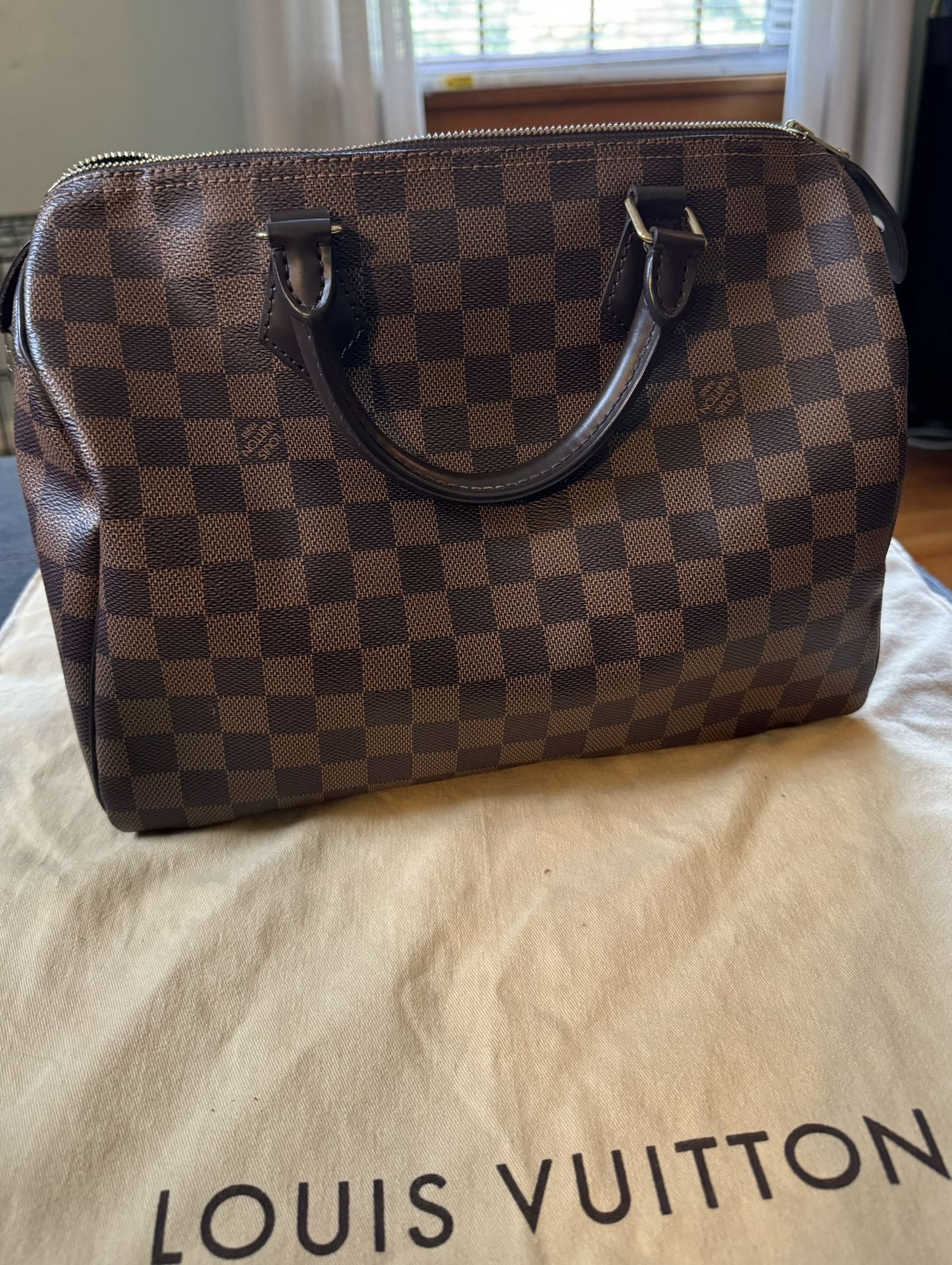 Authentic Speedy Bandoulière 25 Damier Ebene