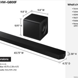 Samsung Soundbar Q-Series HW-Q800F