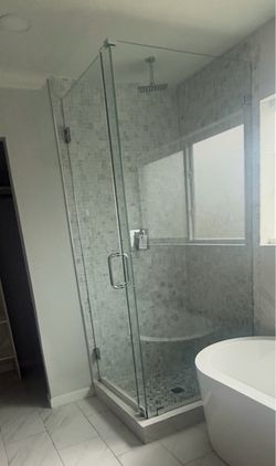 Custom Frameless Glass Shower Enclosure