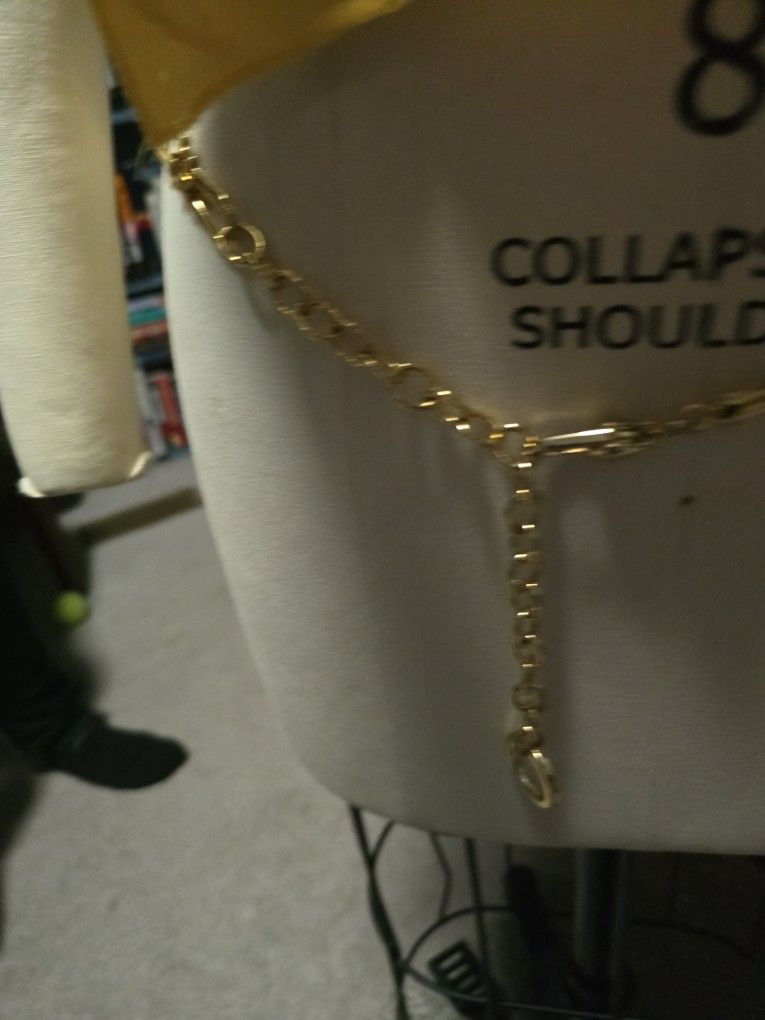 38 Inch Gold Ladies Chain Belt