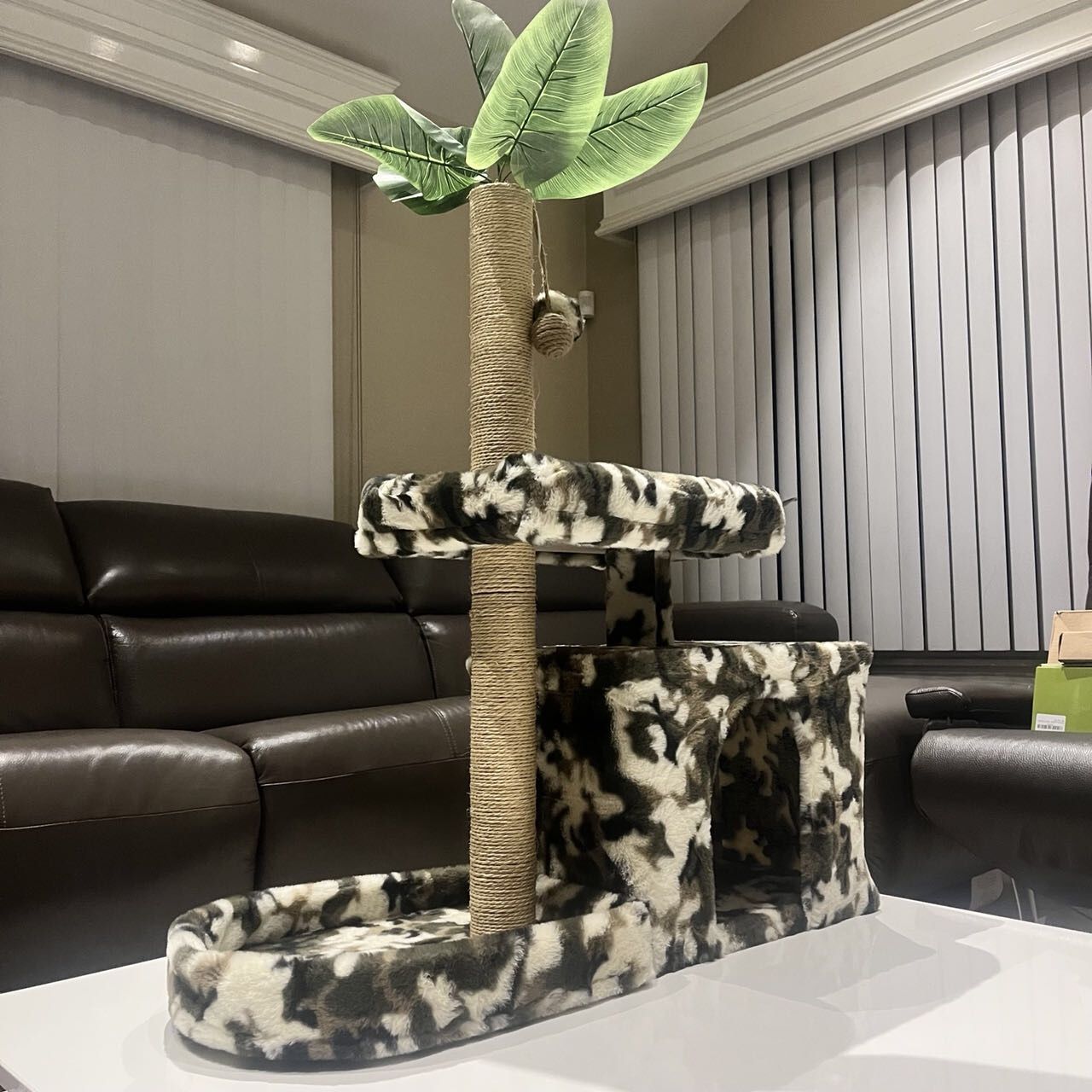 New In Box 38 Inch Tall camouflage Color Cat Tree Scratching Play Post Pet Bed Furniture Kitten Or Adult Cat
