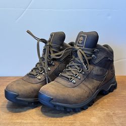 Timberland Mens Mt. Maddsen Mid Waterproof Hiking Boots Size 10 2730R Brown