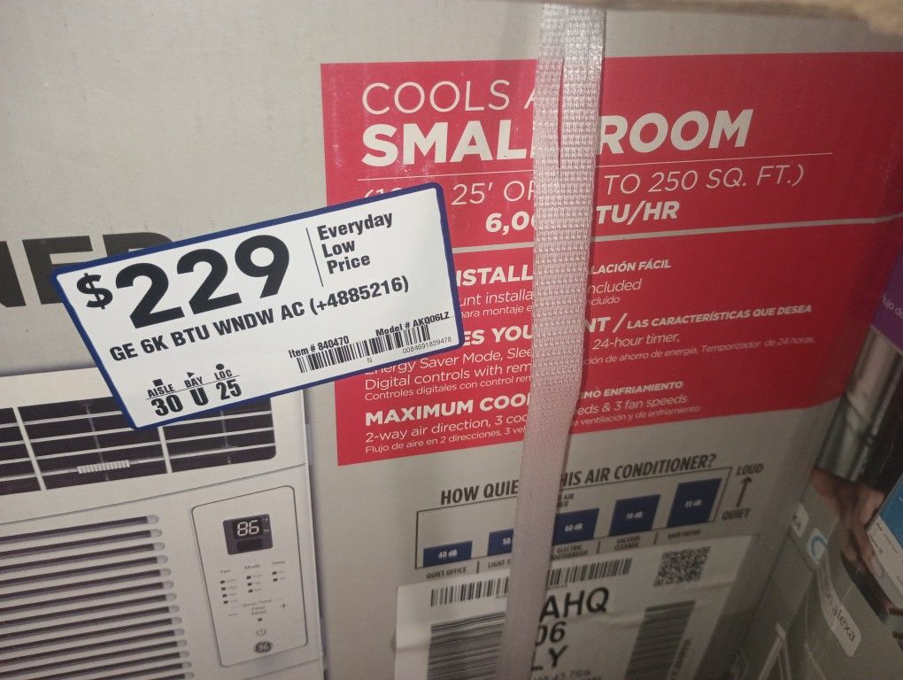 GE 6,000 BTU Window A/C Unit.