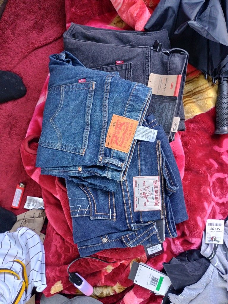 Levi And True Religion Jeans