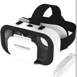 VR Headset for iPhone or Android, Virtual Reality 3D Glasses Headset Helmets,