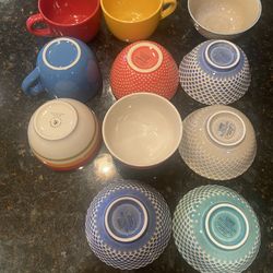 11-Piece Colorful Kitchen Set – Patterned Bowls