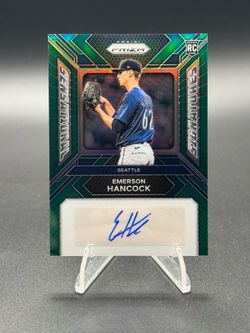 2024 Panini Prizm - Sensational Signatures Emerson Hancock #SS-EH Green Prizm RC