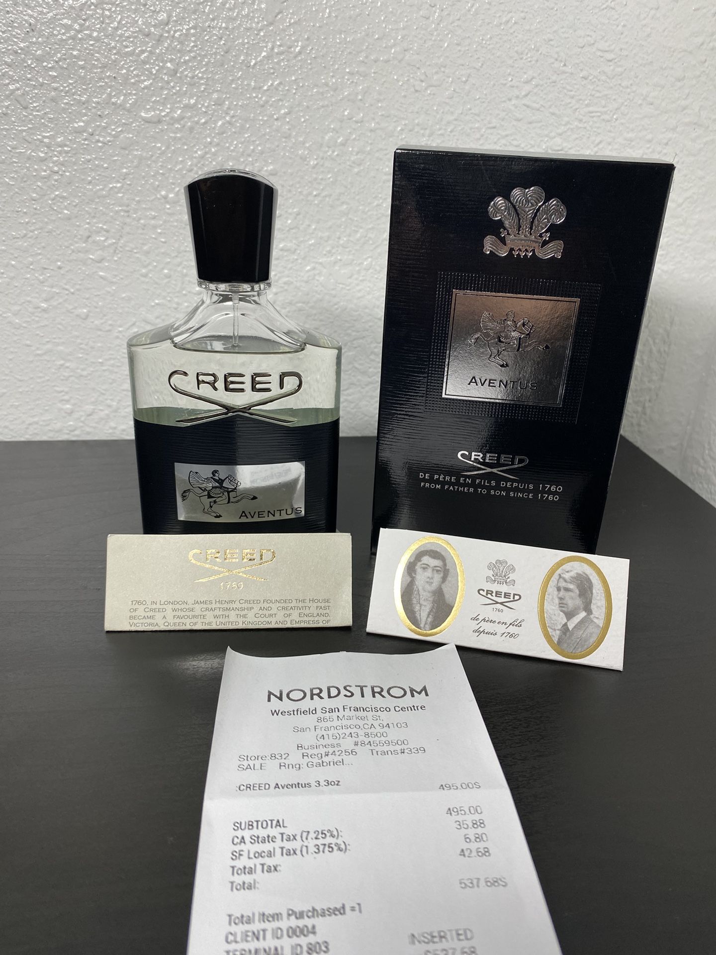 Creed Aventus Cologne 3.3 Oz /100ml