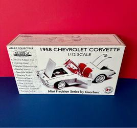 Chevrolet Corvette “1958” 1/12 Scale Die-Cast Metal Model - Gearbox Collectables
