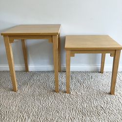 BARGAIN ALERT, BARGAIN ALERT—Two(2) Pristine Matching Wooden End Tables