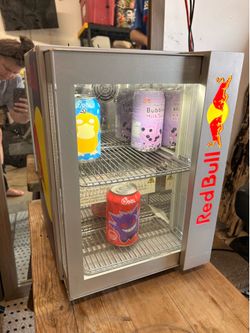 Red Bull mini fridge