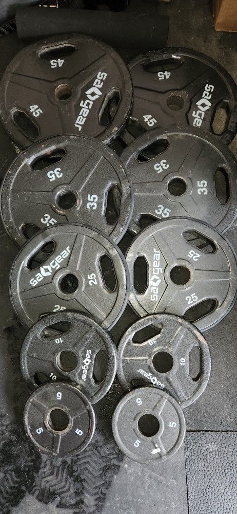 SA Gear Olympic Weights Set 2"holes (No Barbell)