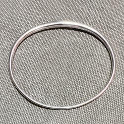 Solid Vintage Sterling Silver Bangle