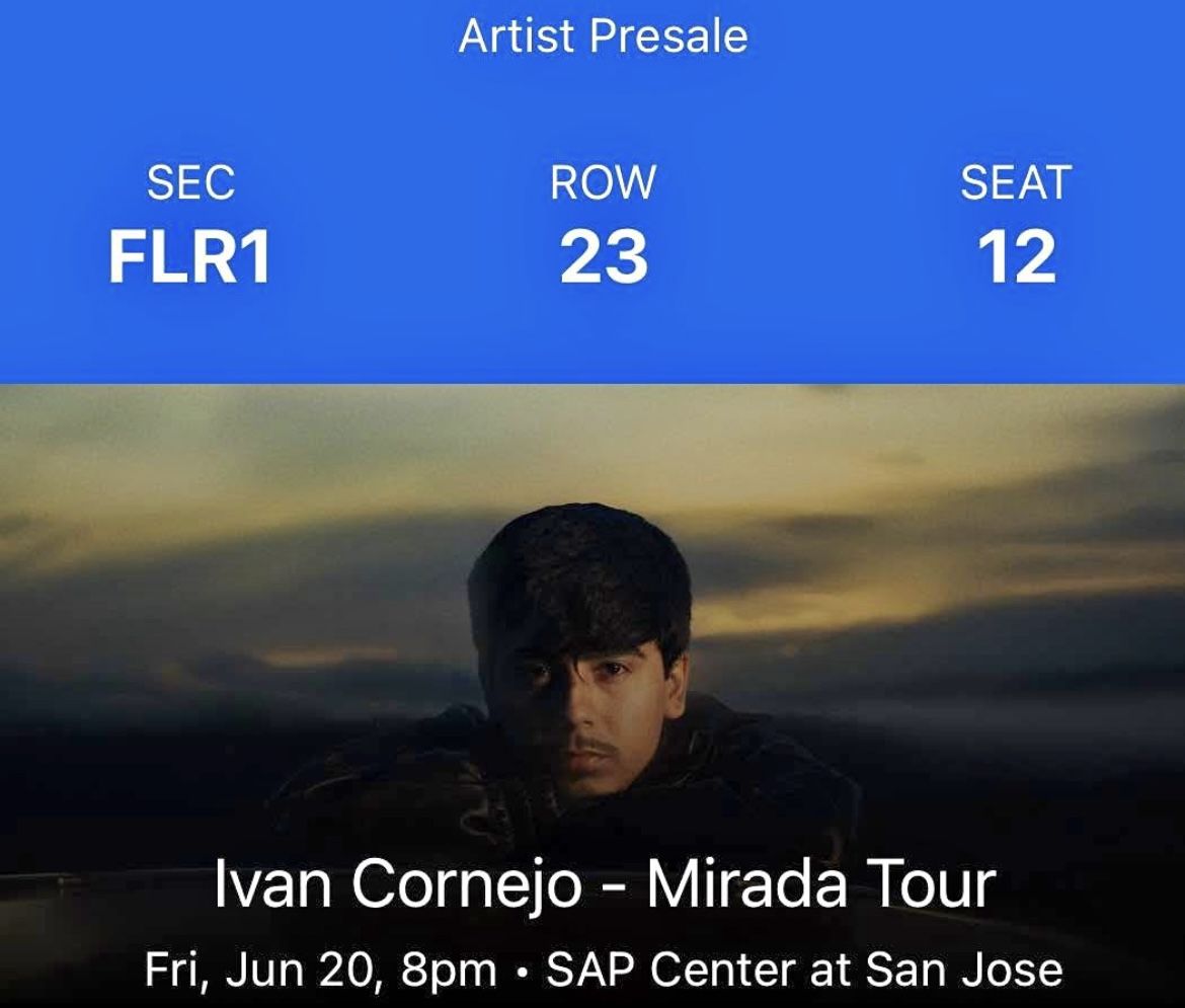 Ivan Cornejo Tickets Friday June 20th