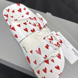 Balenciaga, Mallorca sandals flat/ white/red, size 40