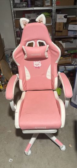 Reclining Office Chair with Footrest, 310lb Capacity, 6-Position Recline, 360° Swivel