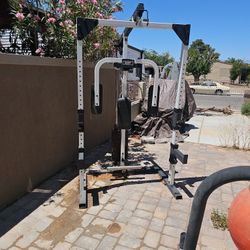 Squat Rack With Weight Stack